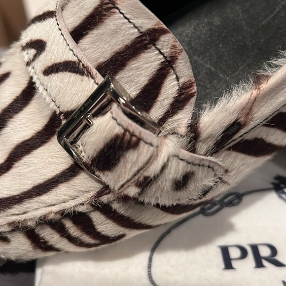 Prada driving loafers , size 39, St.Tigre , Bianca/nero - Picture 4 of 5